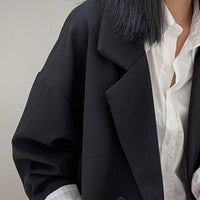 Notched Collar Business Blazer Suit Coat