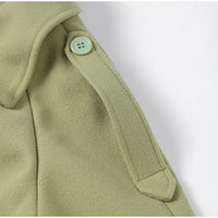 Street Ribbed Woolen Long Coat