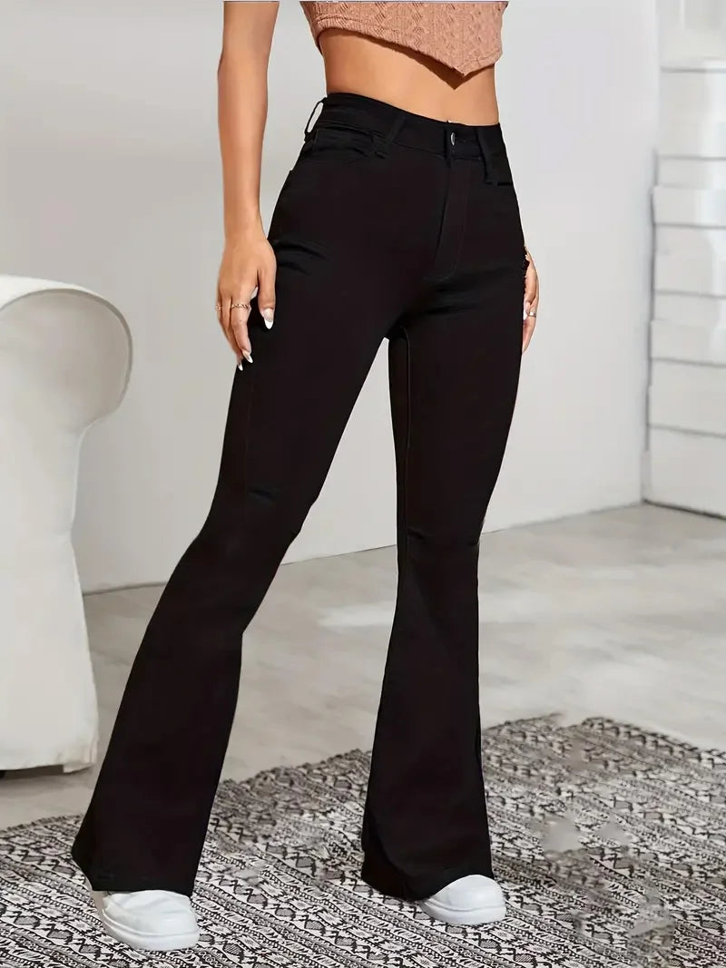 Flare Stretch Moustache Jeans Fashion