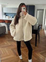 Chic Women's Thermal Lamb Wool Coats