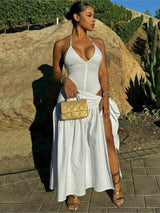 Tossy 2 Piece-Set Female V-Neck Jumpsuit Outfits