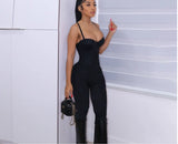 autumn sexy low chest suspender tight