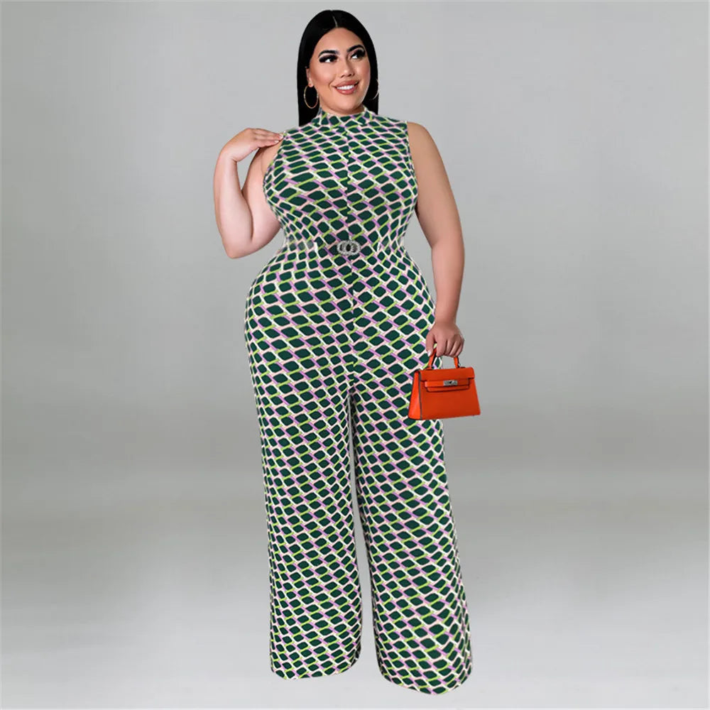 Plus Size Women Jumpsuit Summer Clothes