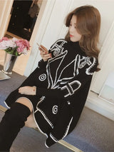 Oversized Autumn Pullover Knitted Tops