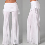 Women Flares Dance Yoga Pants Solid Color
