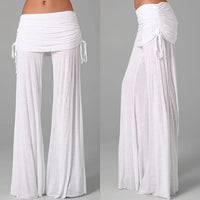 Women Flares Dance Yoga Pants Solid Color