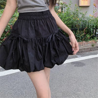 Women Y2K Bubble Skirt Fashion Elastic Waist