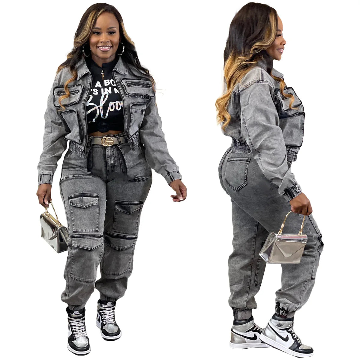 Long Sleeve Women Tracksuit Zipper