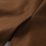 Street Ribbed Woolen Long Coat