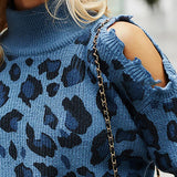 Women's Trendy Pullover Sweaters Casual Leopard