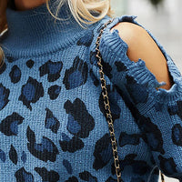 Women's Trendy Pullover Sweaters Casual Leopard