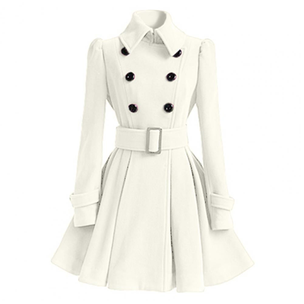 Autumn elegant woolen coat Fashion Lace-Up