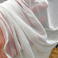 Fashion Mesh T-shirts Women Vintage Transparent Tops