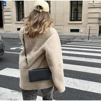 Chic Women's Thermal Lamb Wool Coats