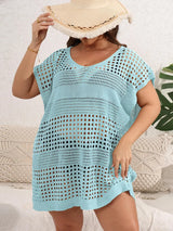 GIBSIE Plus Size Bikini Cover Up For Women