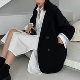 Notched Collar Business Blazer Suit Coat