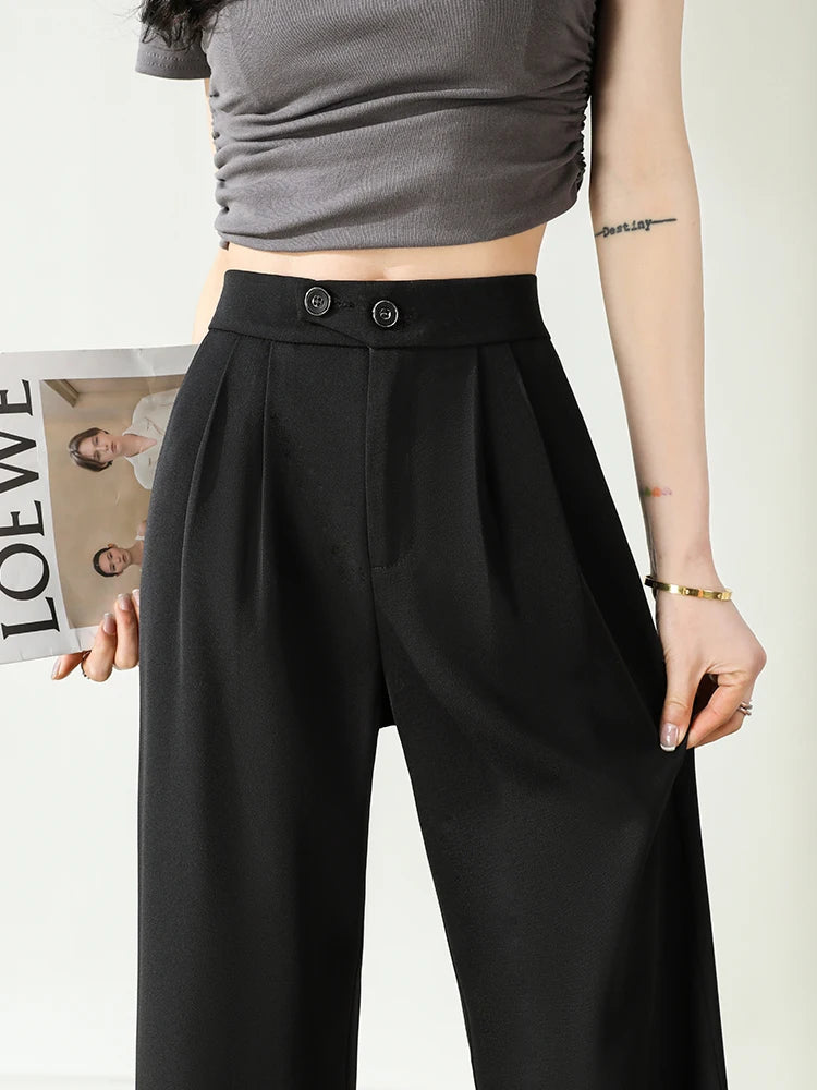 Wide Leg Suits Pants Casual Trousers for Women