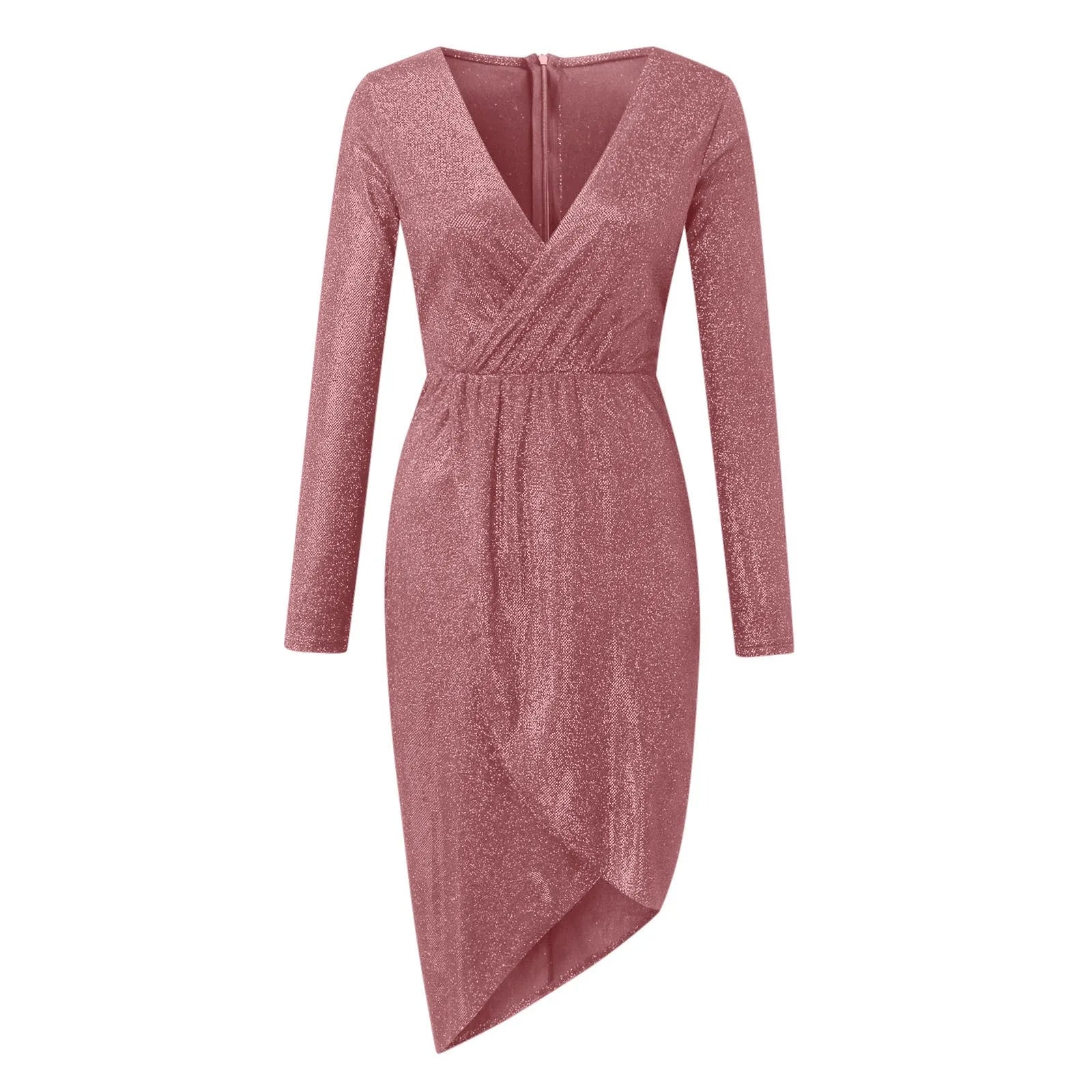 Elegant Women Evening Party Dress Shiny Sequin