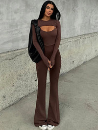 Autumn/Winter New 2025 Stretch Tight Jumpsuit