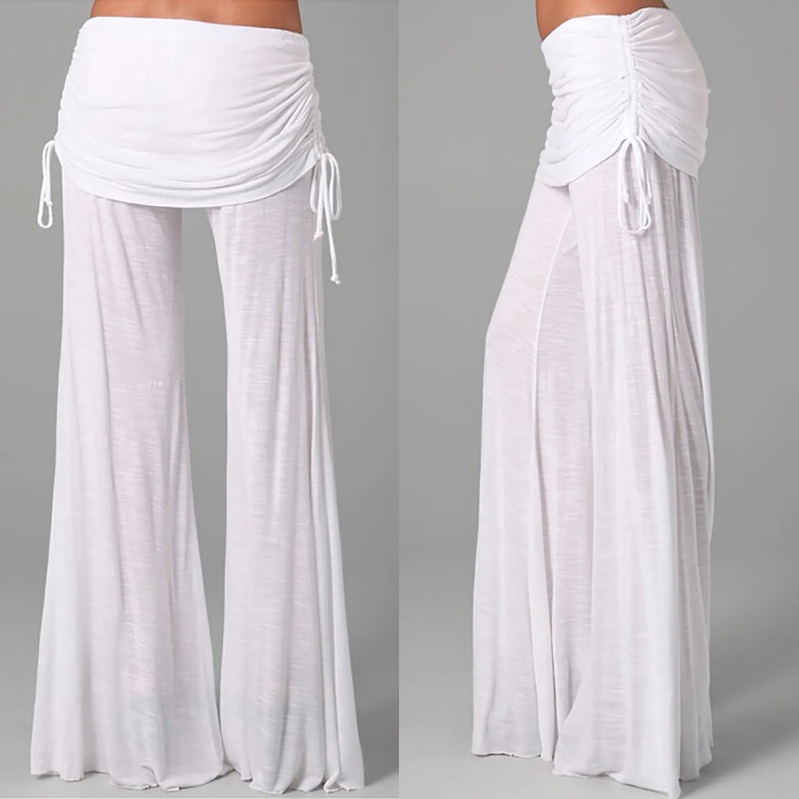 Women Flares Dance Yoga Pants Solid Color