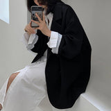 Notched Collar Business Blazer Suit Coat