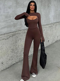 Autumn/Winter New 2025 Stretch Tight Jumpsuit