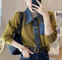 Autumn Outerwear's Female Jeans Coat