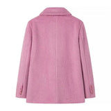 Streetwear Long Hairy Shaggy Blazer Coats