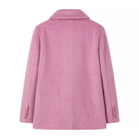 Streetwear Long Hairy Shaggy Blazer Coats