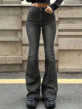 Flare Stretch Moustache Jeans Fashion
