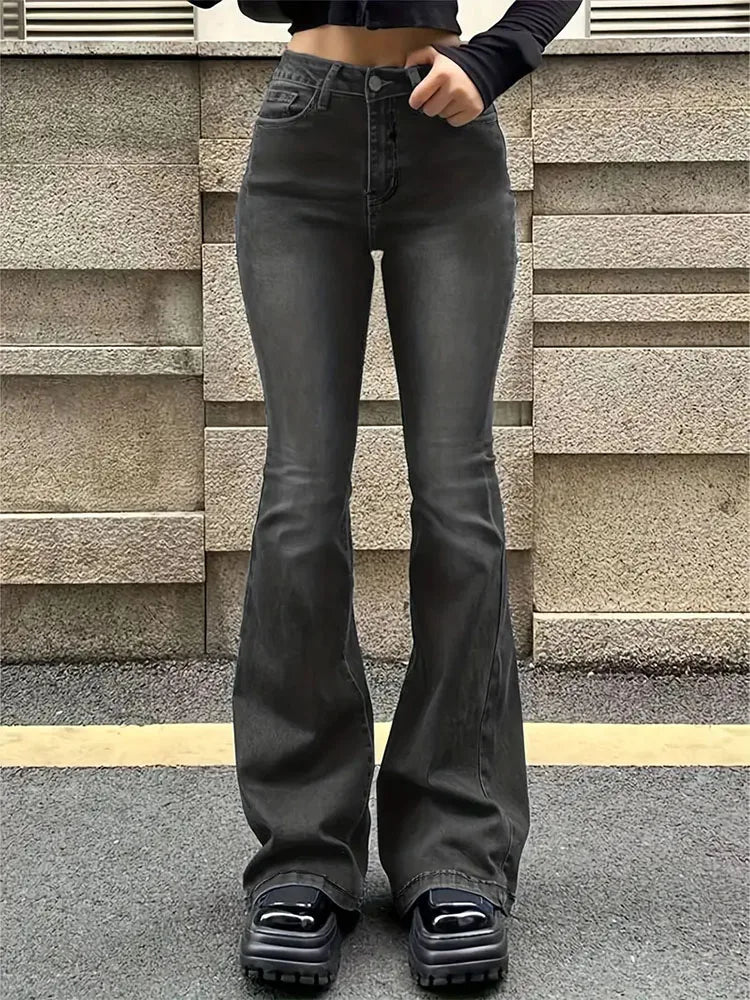 Flare Stretch Moustache Jeans Fashion