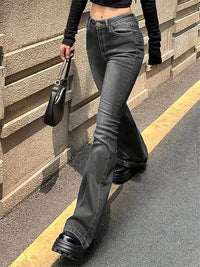 Flare Stretch Moustache Jeans Fashion