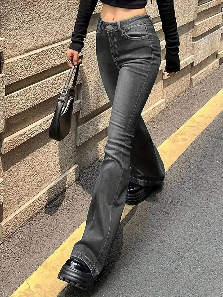 Flare Stretch Moustache Jeans Fashion