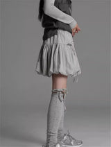 Women Y2K Bubble Skirt Fashion Elastic Waist