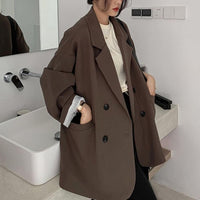 Notched Collar Business Blazer Suit Coat
