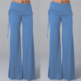 Women Flares Dance Yoga Pants Solid Color