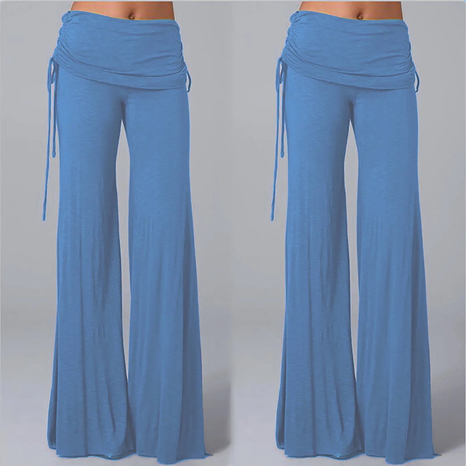 Women Flares Dance Yoga Pants Solid Color
