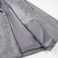 Streetwear Long Hairy Shaggy Blazer Coats