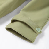 Street Ribbed Woolen Long Coat