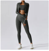 Women's Long Sleeve Top Zipper Jacket