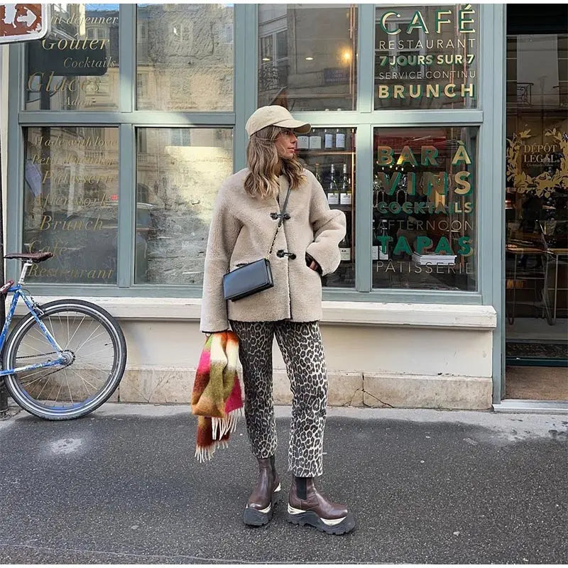Chic Women's Thermal Lamb Wool Coats