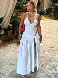 Tossy 2 Piece-Set Female V-Neck Jumpsuit Outfits