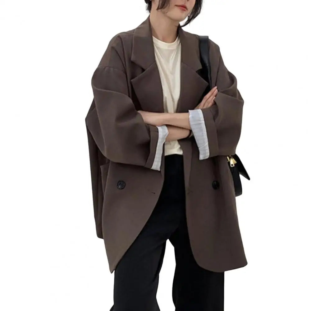 Notched Collar Business Blazer Suit Coat