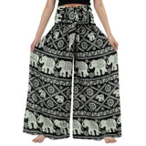Elastic Wide Leg Pants Fashion Chiffon Trousers