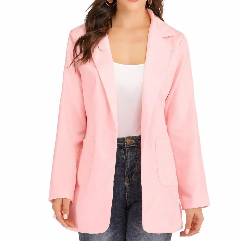 Blazer Woman Vintage Oversize Office Lady Suits Jacket