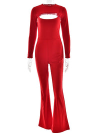 Autumn/Winter New 2025 Stretch Tight Jumpsuit