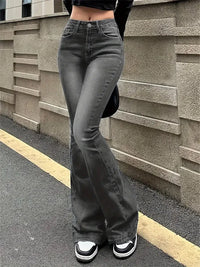 Flare Stretch Moustache Jeans Fashion