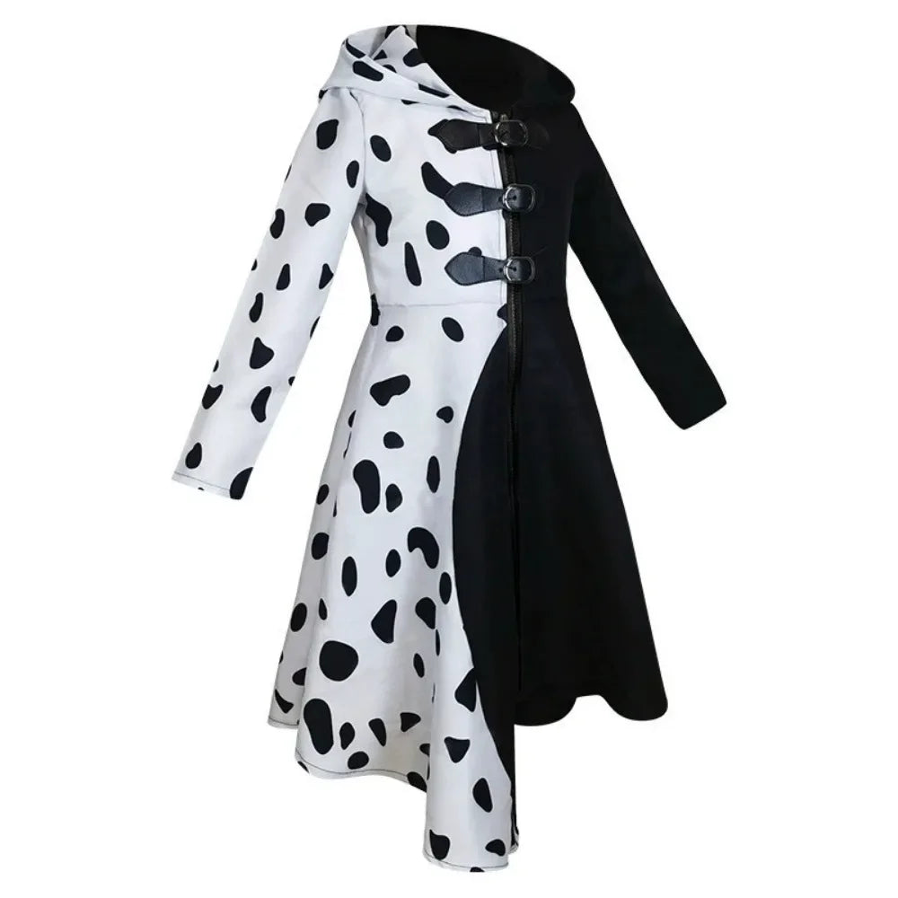 Halloween Suits Gown Black White Maid Dress
