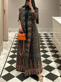 Miyake Pleated Print Foldable Collar Long Sleeve Coats