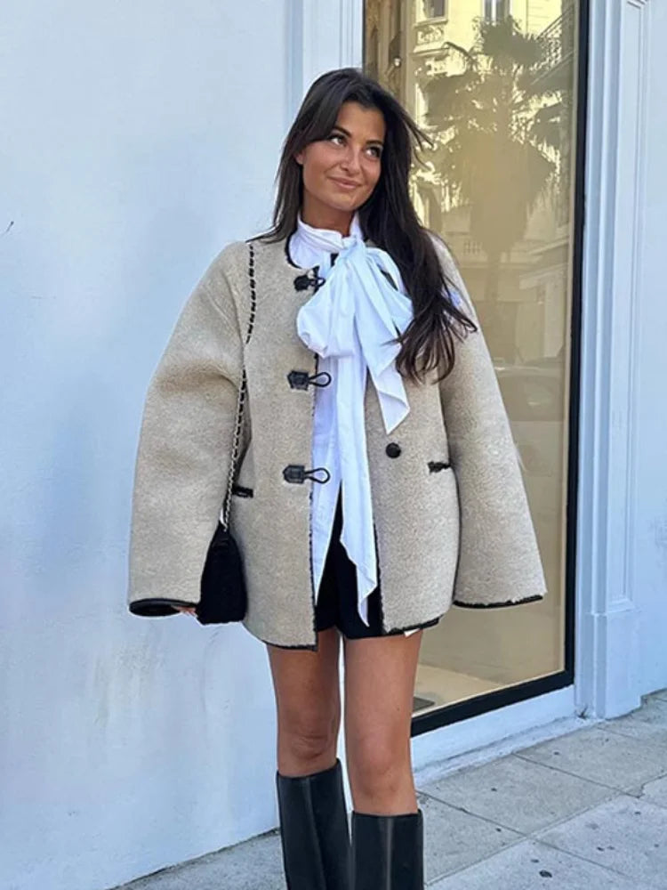 Chic Women's Thermal Lamb Wool Coats
